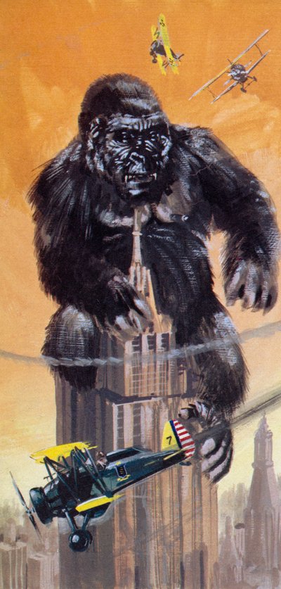 King Kong, in dem die Rolle des gigantischen Affen, der New York terrorisierte, von einer kleinen Puppe gespielt wurde von English School